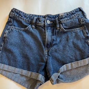 H&M &Denim Cuffed Shorts